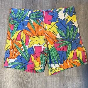Tropical swim shorts sz s-m